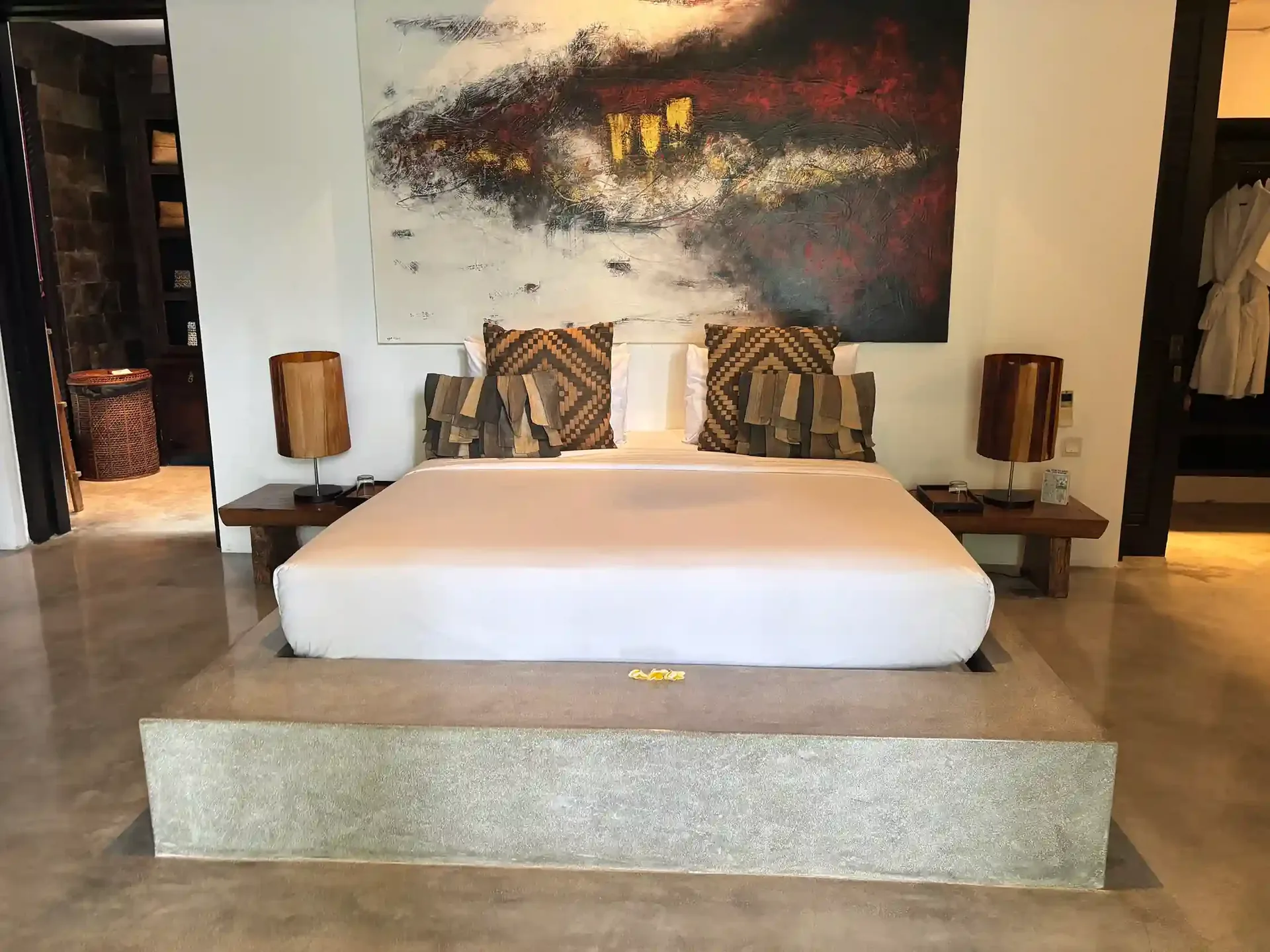 Master bedroom at Villa Hana, Canggu