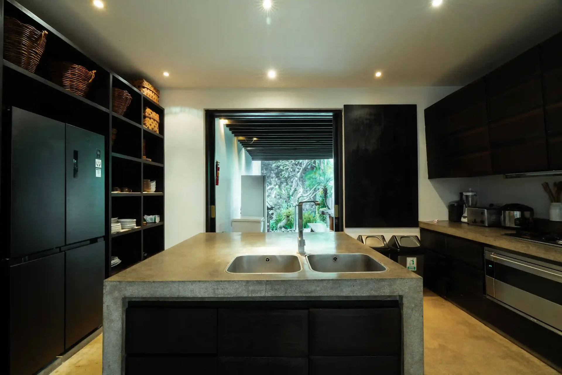 Kitchen inside Villa Hana, Canggu